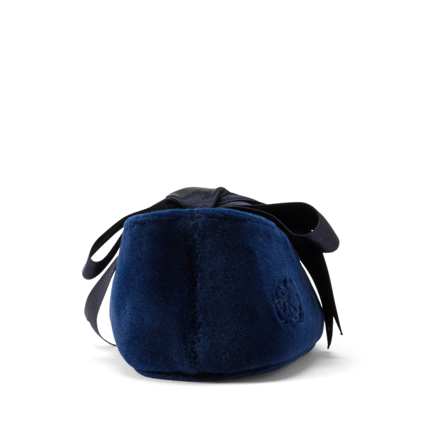 Navy Velvet Briley II Velvet Mary Jane Slipper Baby Girl 3