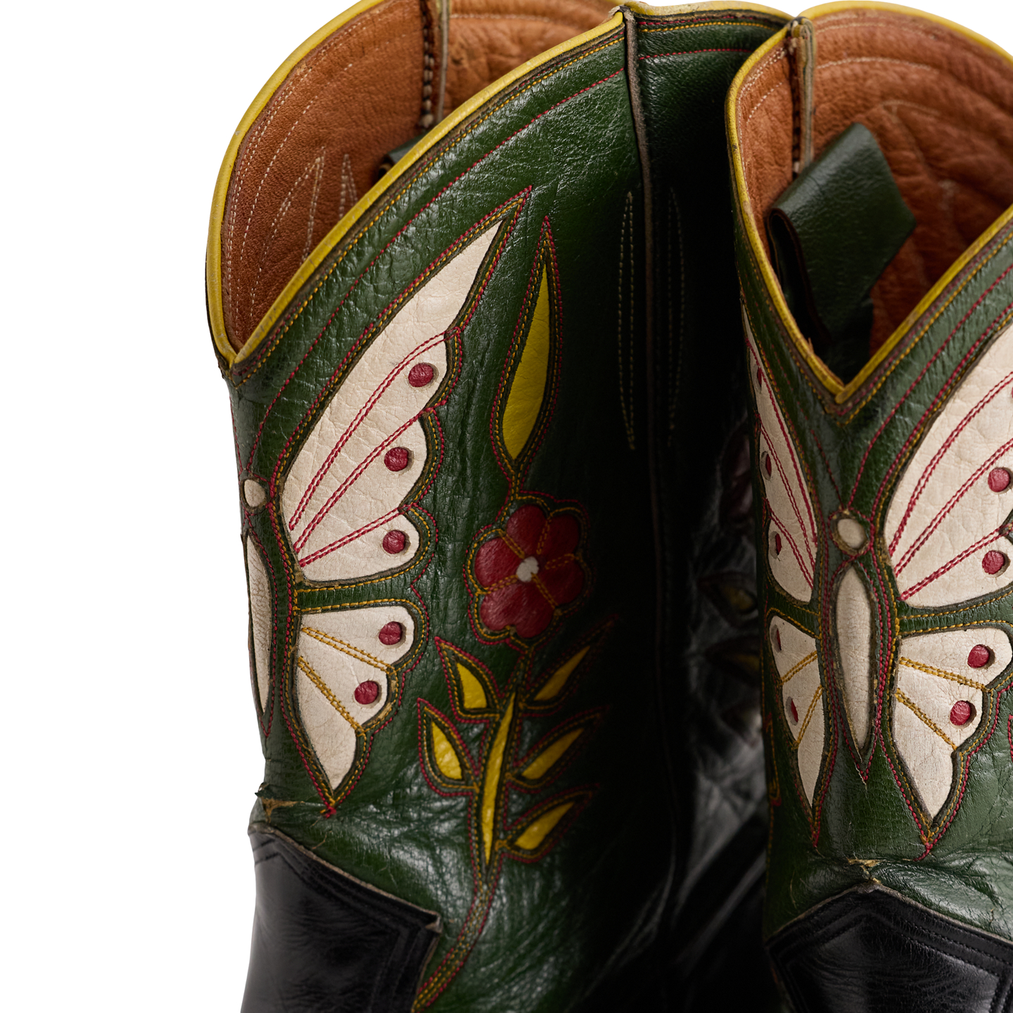Женские ботинки Ralph Lauren 1950s Leather Cowboy - Size 8.5, цвет: Чёрный — фото 2