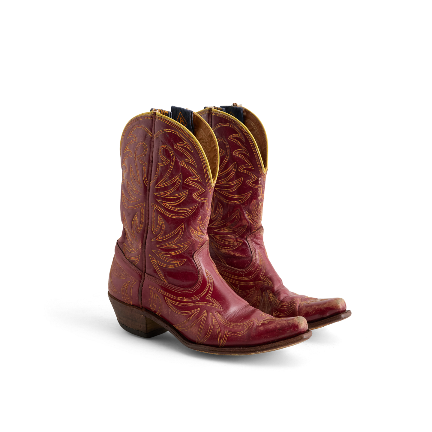 Мужские ботинки Ralph Lauren 1950s Leather Cowboy - Size 7.5, цвет: Красный — фото 3