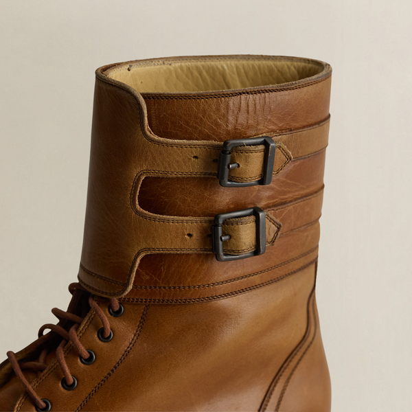 Brown c. 1985 Leather Boot - Size 9B Ralph Lauren Vintage 3