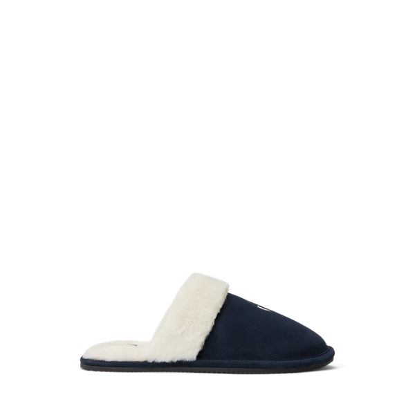 Pony Suede &amp; Faux-Fur Slipper