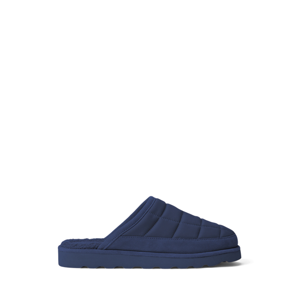 Reade Suede-Trim Quilted Scuff Slipper