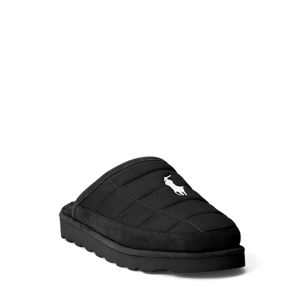 Reade Suede Trim Quilted Scuff Slipper