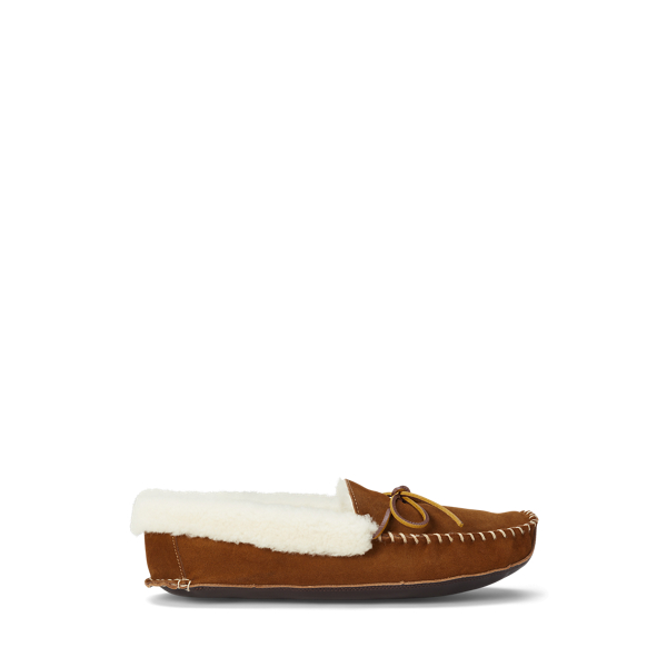 Yarmond Shearling Lined Suede Slipper for Men Ralph Lauren CL