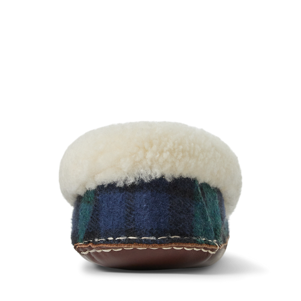 Yarmond Shearling-Lined Plaid Slipper