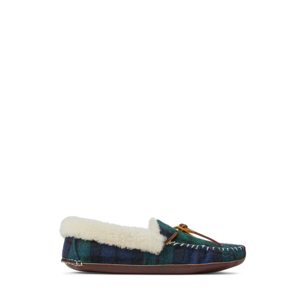 Yarmond Shearling-Lined Plaid Slipper