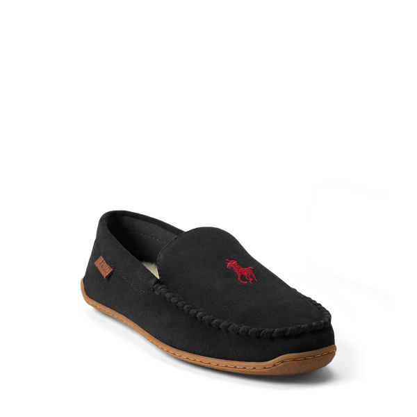 Slipper Brenan aus Wildleder Polo Ralph Lauren in Black/wine Pp 2