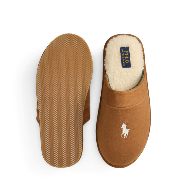 Snff/Blackwatch/cream Pp Klarence Microsuede Scuff Slipper Polo Ralph Lauren 4