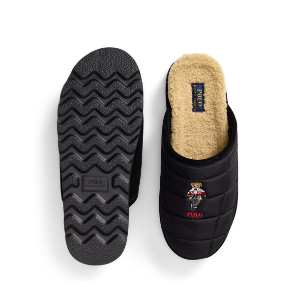 Reade Polo Bear Quilted Scuff Slipper