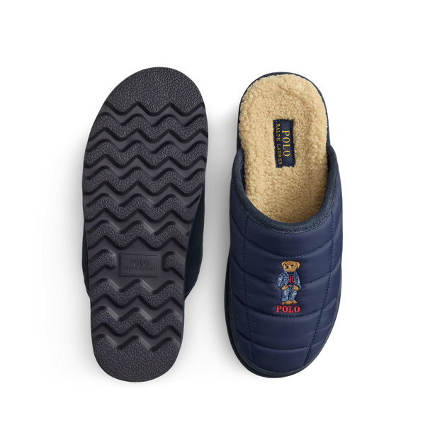 Reade Polo Bear Quilted Scuff Slipper