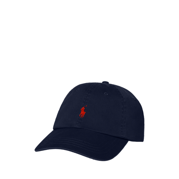 Blue and red polo hat online