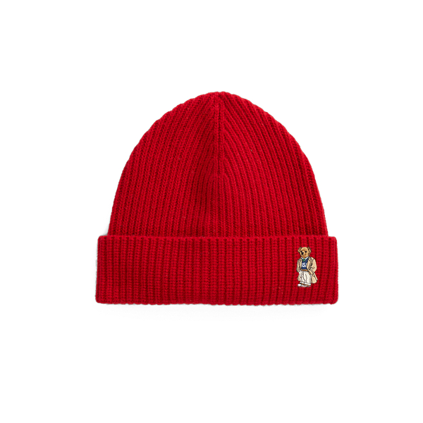 Polo Bear Rib Knit Beanie