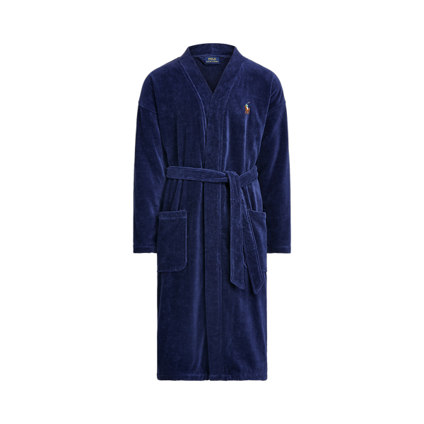 POLO RALPH LAURENnCotton Fleece Robe In Polo Black on sale