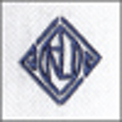 White/Navy Monogram