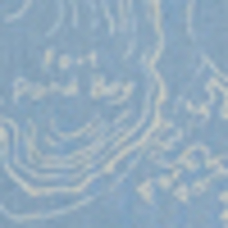 Map Print Blue