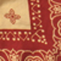 Red / Cream Paisley