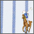 Medium Blue/White