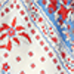 Cream/Blue Multi