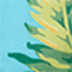 Light Blue Palm Floral