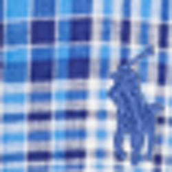 Blue Multi/White