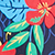 Navy Preppy Hibiscus