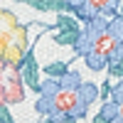 White/Elite Blue Floral