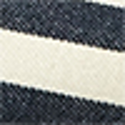 White/Navy Striped