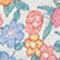 White/Elite Blue Floral