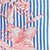 Blue/White Strp W Floral