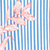 Blue/White Strp W Floral