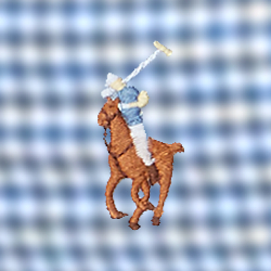 Cabana Blue/White