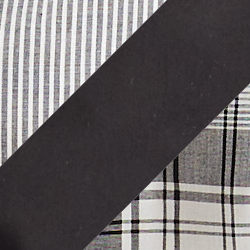 Black Plaid, Stripe & Dot