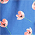 Blue/Coral Poppy Print