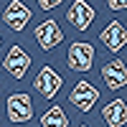 Navy Light Blue Cream