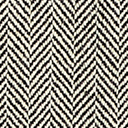 Black/Cream Herringbone