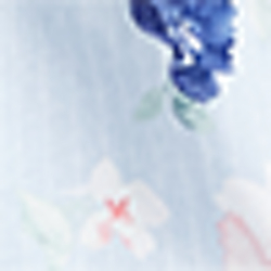 Blue Stripe Floral