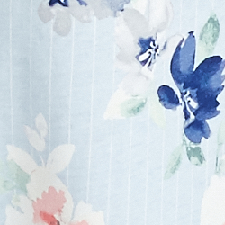 Blue Stripe Floral