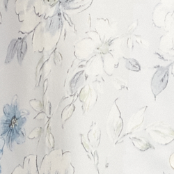 Grey Blue Floral