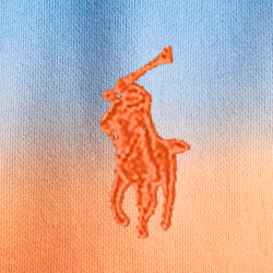 Navy/ Orange Ombre