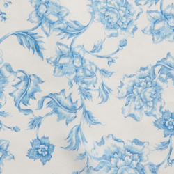 Cream/Toile Blue
