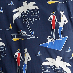 Navy Print