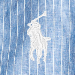 Capri Blue/White Stripe