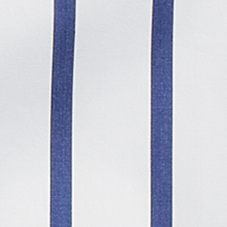 White W/Blue Stripe