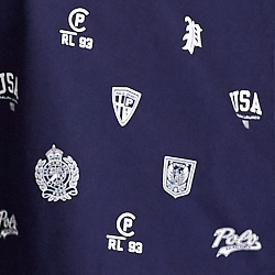 Navy Collegiate Print