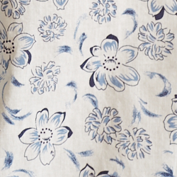 White/Blue Floral