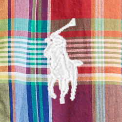 Blue/Red Madras