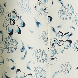 White/Blue Floral