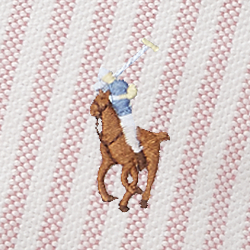 Bath Pink Oxford Stripe