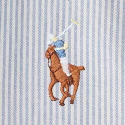 Blau/Weiß gestreift
