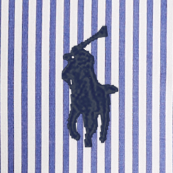 Bengal-Streifen – Blau/Weiß